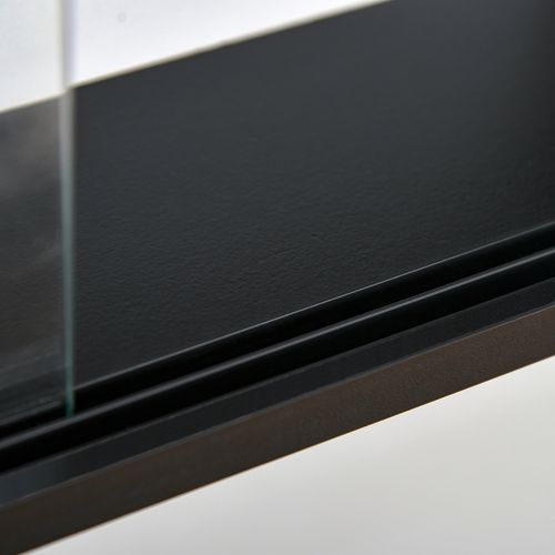 Five-Tier Wall-Mountable Glass Display Cabinet with Sliding Doors - Samanta Factory