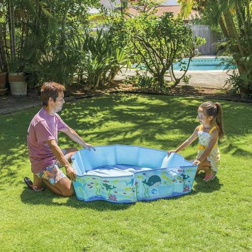 Jilong Rigid Wall Paddling Pool – Sea World Design for Kids' Outdoor Summer Fun - Samanta Factory
