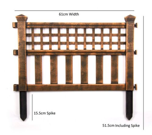 Garden Border Fence Panels – Weatherproof Polyurethane with Easy Slot Design