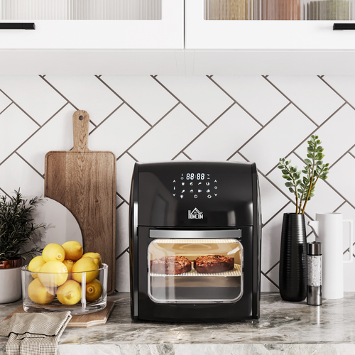 12L Digital Air Fryer Oven – Rotisserie & Dehydrator with 8 Presets for Healthy Cooking