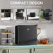 Compact HOMCOM 46L Countertop Mini Fridge with Chiller - Perfect for Any Space! - Samanta Factory