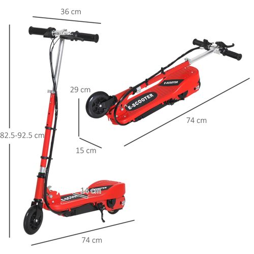 Kids Electric Scooter – 12km/h Foldable Ride-On with Battery & Brake

