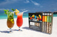 Premium cocktail garnish gift set with glass tubes of spices for infusing drinks

