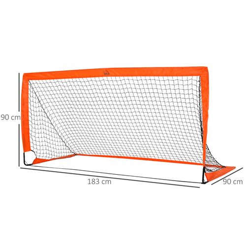 Football Goal Folding Outdoor with All Weather Net Kids Adults 6'x3' HOMCOM - Samanta Factory