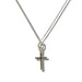 Sterling silver mini cross necklace in black gift box – perfect Christening or Communion gift for girls or women

