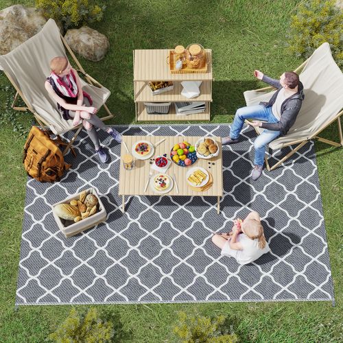 Outdoor Reversible Rug – Waterproof & UV-Resistant for Garden, Patio & Camping - Samanta Factory