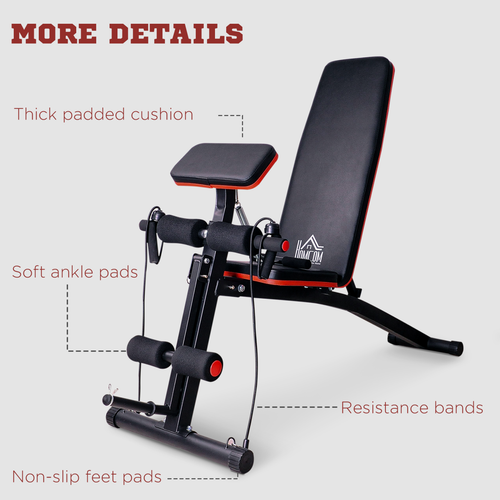 Adjustable Multi-Function Weight Bench – 7 Incline Levels for Full Body Training