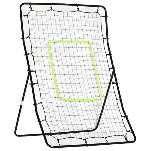 Foldable rebounder net kickback trainer for baseball with steel frame, for kids and adults outdoor practice