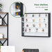 Five-Tier Wall-Mountable Glass Display Cabinet with Sliding Doors - Samanta Factory