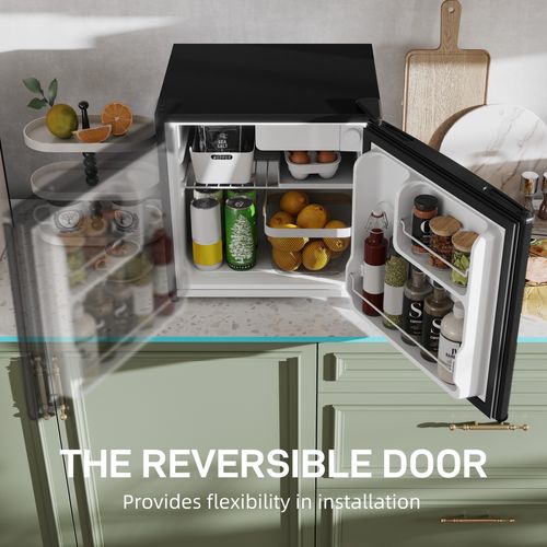 Compact HOMCOM 46L Countertop Mini Fridge with Chiller - Perfect for Any Space! - Samanta Factory