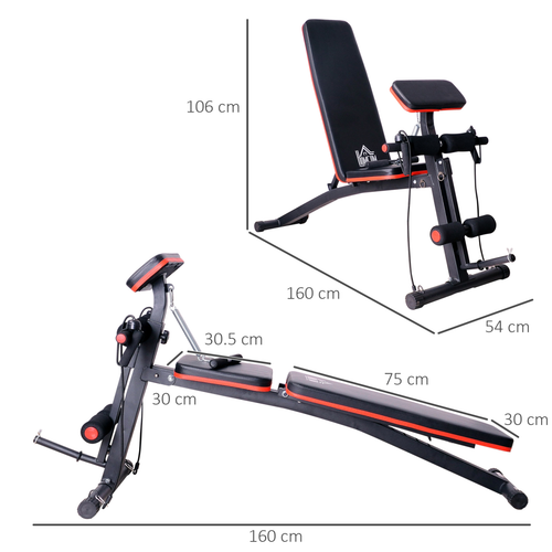 Adjustable Multi-Function Weight Bench – 7 Incline Levels for Full Body Training