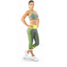 Zodiac Women’s Green Yoga Set – Seamless Moisture-Wicking Crop Top and Leggings