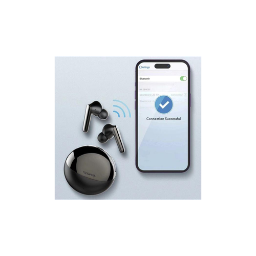 Wireless Bluetooth 5.3 Earbuds – 10mm Drivers, 20H Battery, Deep Bass Sound (Black)