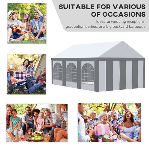 6 x 4m Party Canopy – Spacious Shelter for Up to 24 Guests - Samanta Factory