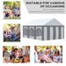 6 x 4m Party Canopy – Spacious Shelter for Up to 24 Guests - Samanta Factory