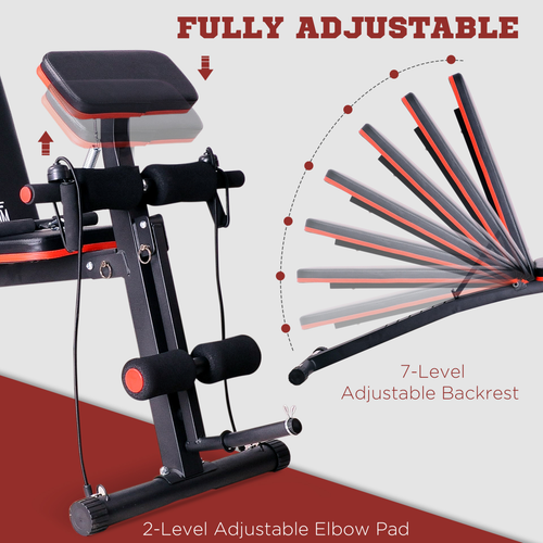 Adjustable Multi-Function Weight Bench – 7 Incline Levels for Full Body Training