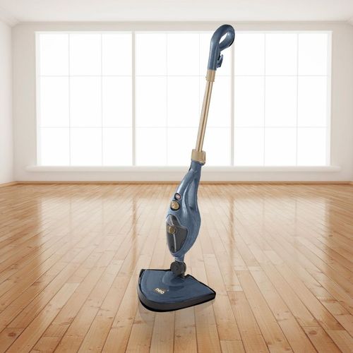 2-in-1 steam mop with accessories and ergonomic handle for multi-surface cleaning

