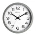 Modern 25cm wall clock with silent sweep second hand and bold numbers, available in black, white, ochre, sage green, and grey.