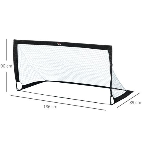 6'x3' durable folding steel soccer goal with portable design and carry bag