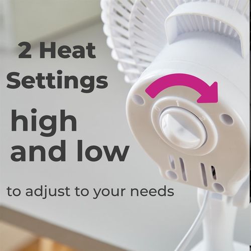Clip-On Desk Fan – 360° Rotation with 2 Speed Settings - Samanta Factory
