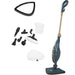 2-in-1 steam mop with accessories and ergonomic handle for multi-surface cleaning

