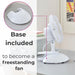 Clip-On Desk Fan – 360° Rotation with 2 Speed Settings - Samanta Factory