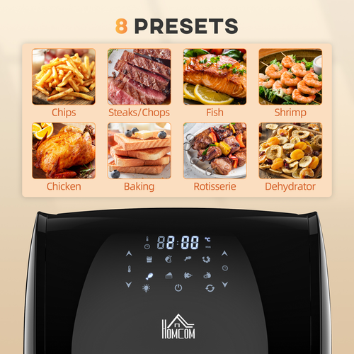 12L Digital Air Fryer Oven – Rotisserie & Dehydrator with 8 Presets for Healthy Cooking