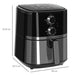 Compact digital air fryer oven with 8 preset cooking modes and detachable non-stick basket


