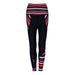 "Women’s Aso-Oke Print High-Waisted Leggings – Performance Wear with Cultural Design"